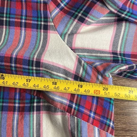 Womens Medium Petite Talbots Plaid Button Down Shirt - Picture 4 of 7